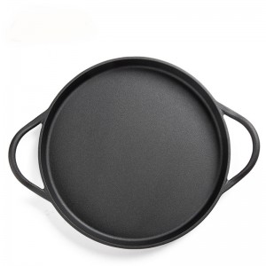 12inch cast iron pre seasoned pizza pan