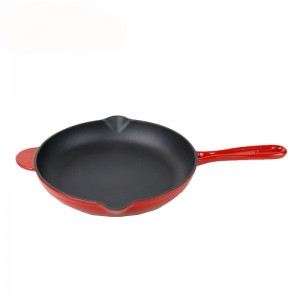 10.5/12inch cast iron enameled sauce pan