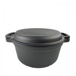 Cast iron combo pot