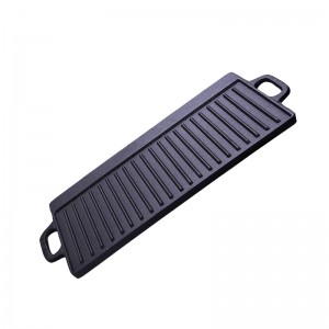 cast iron griddle pan double side 43cm