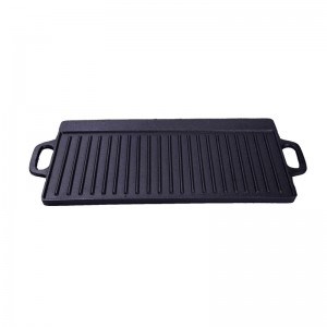 cast iron griddle pan double side 43cm