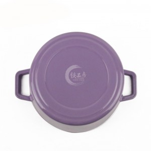 9.5 inch cast iron enamel cookware soup pot