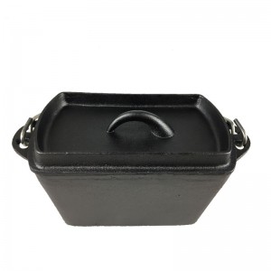 7.8” Cast iron pre-seasoned bread baking pan