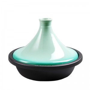 Cast iron tagine with ceramic lid