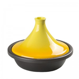 Cast iron tagine with ceramic lid