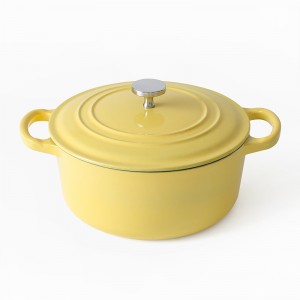 22/24/26CM cast iron enameled casserole