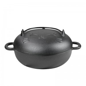 9.5*3” Cast iron pre-seasoned roast sweet potato baking pot