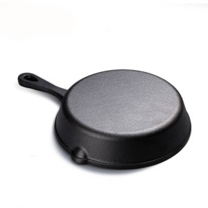 Cast iron cookware fry pan set skillet