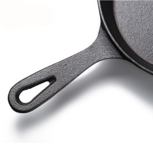 Cast iron cookware fry pan set skillet