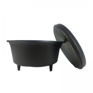 Cast Iron Camping Dutch Oven Outdoor Pot