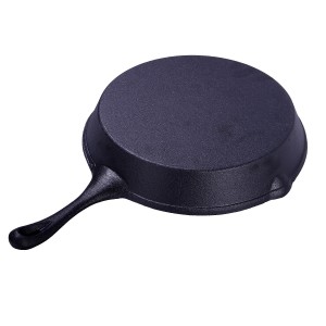 11.5” Cast iron preseasoned round shape fry pan skillet