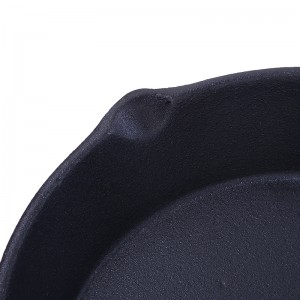 Cast iron fry pan set with long handle 6/8/10” inch