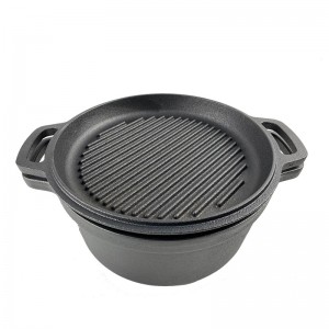 Cast iron combo pot