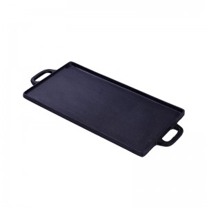 cast iron griddle pan double side 43cm