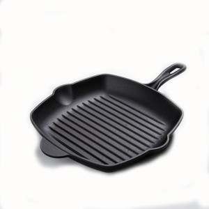 Cast iron classic pre-seasoned grill pan with 11 inch