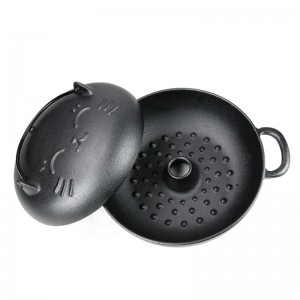 9.5*3” Cast iron pre-seasoned roast sweet potato baking pot