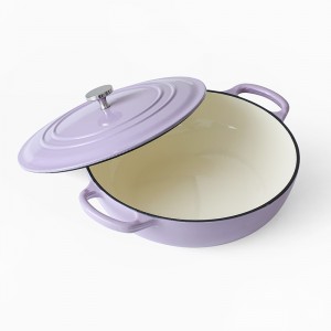 High quality enamel casserole cast iron