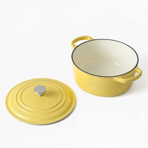 22/24/26CM cast iron enameled casserole