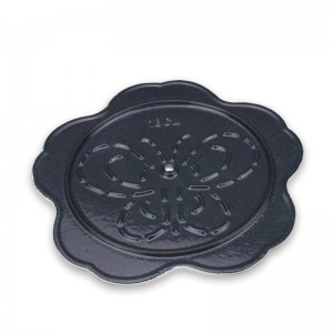 Cast iron enamel Petals shape casserole