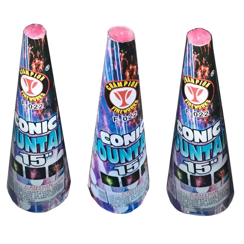 15 Inch Conic Fountain Fireworks