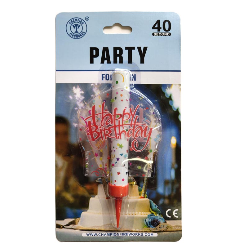 Happy Birthday Cake Fountain Fireworks 10CM