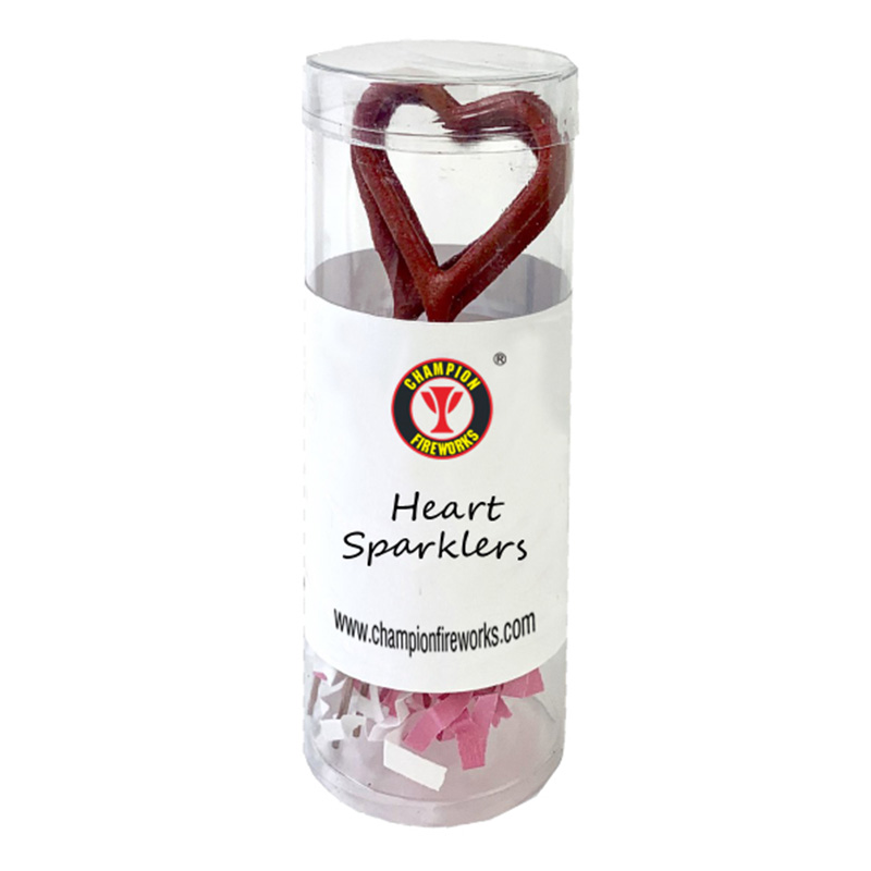 Mini Red Heart Sparklers