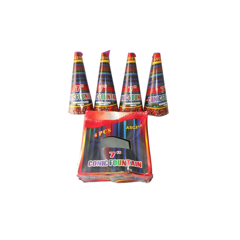 7 Inch Cone Fountain Fireworks