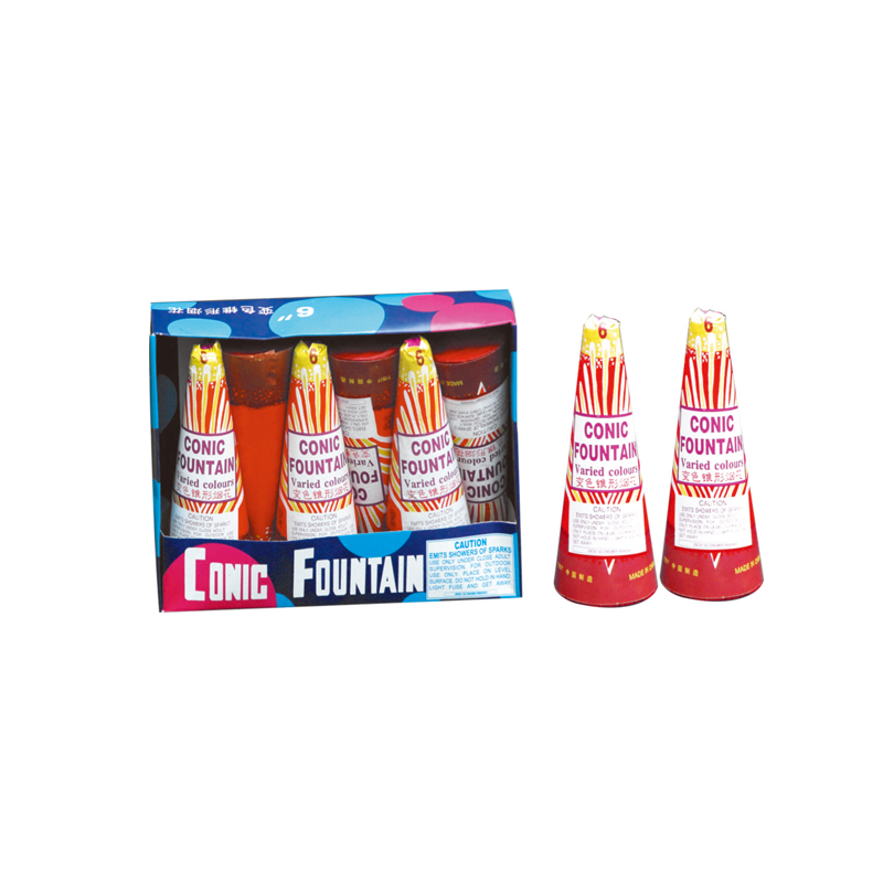 6 Inch Conic Fountain Fireworks