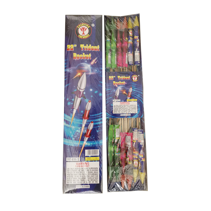 22 inch drietand raketvuurwerk