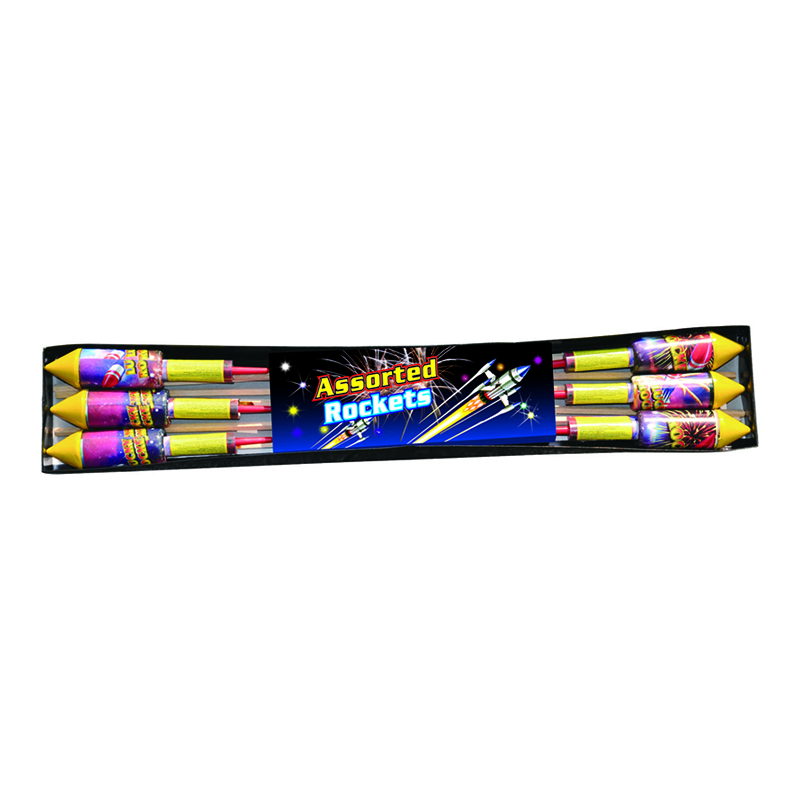 1.5 inch geassorteerde raketvuurwerk