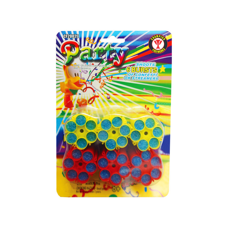 6 Pack Confetti Sky Gun Refills (36 Bursts)