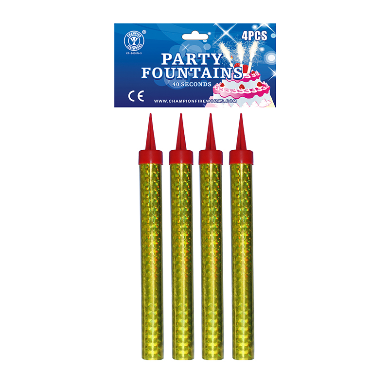 Birthday Cake Sparkling Fireworks 4 Pack