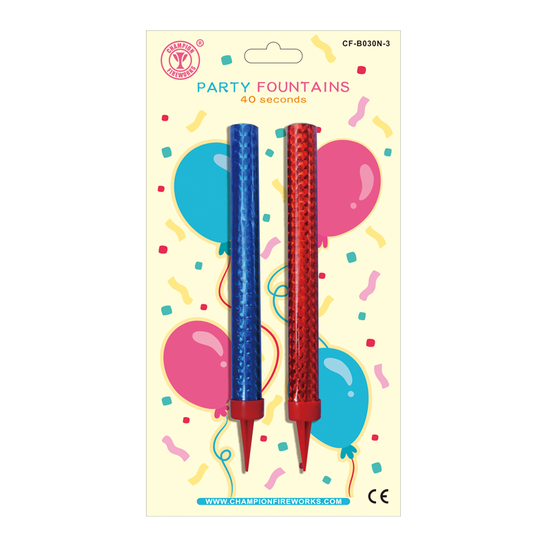 Party Fountain Fireworks 2-pack blisterkaart