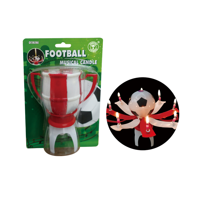 Birthday Celebration Football Musical Candle