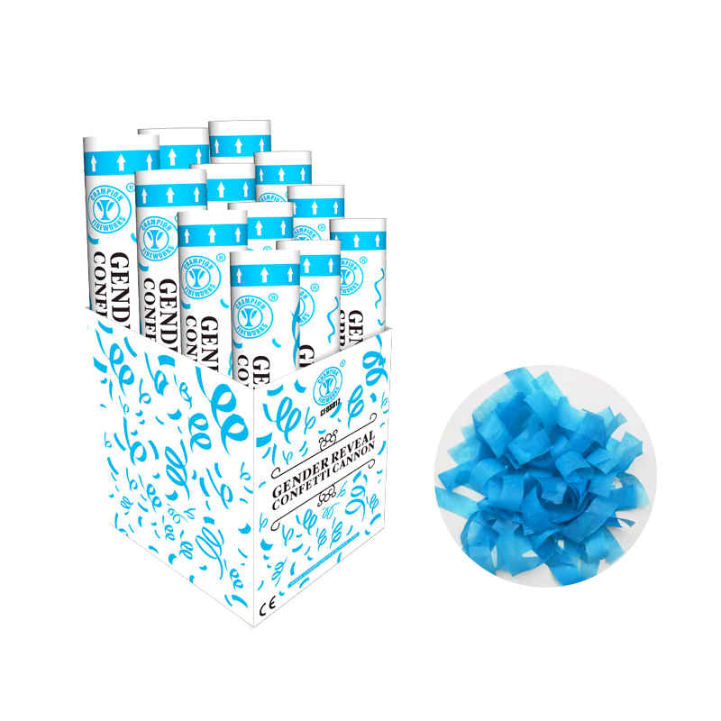 Gender Reveal Spring Popper Blauw