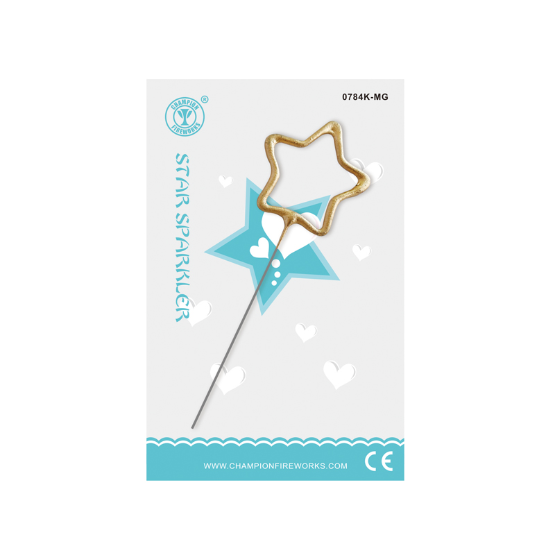 Mini Star Sparkler In Gift Card