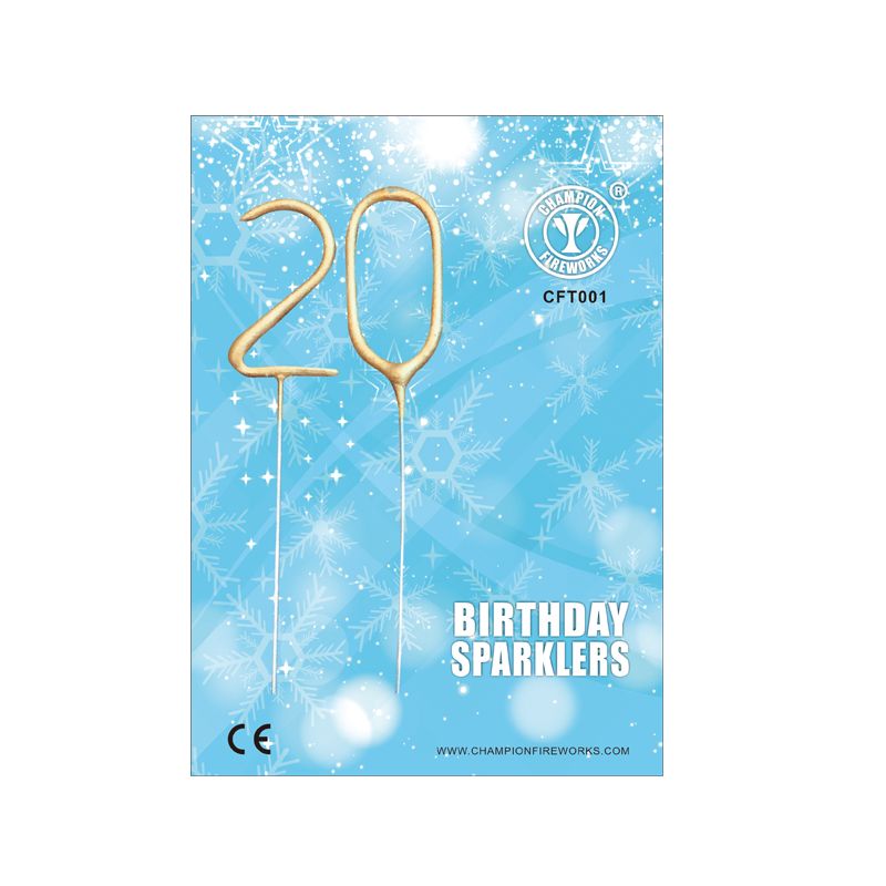 Mini Number Sparkler In Gift Card