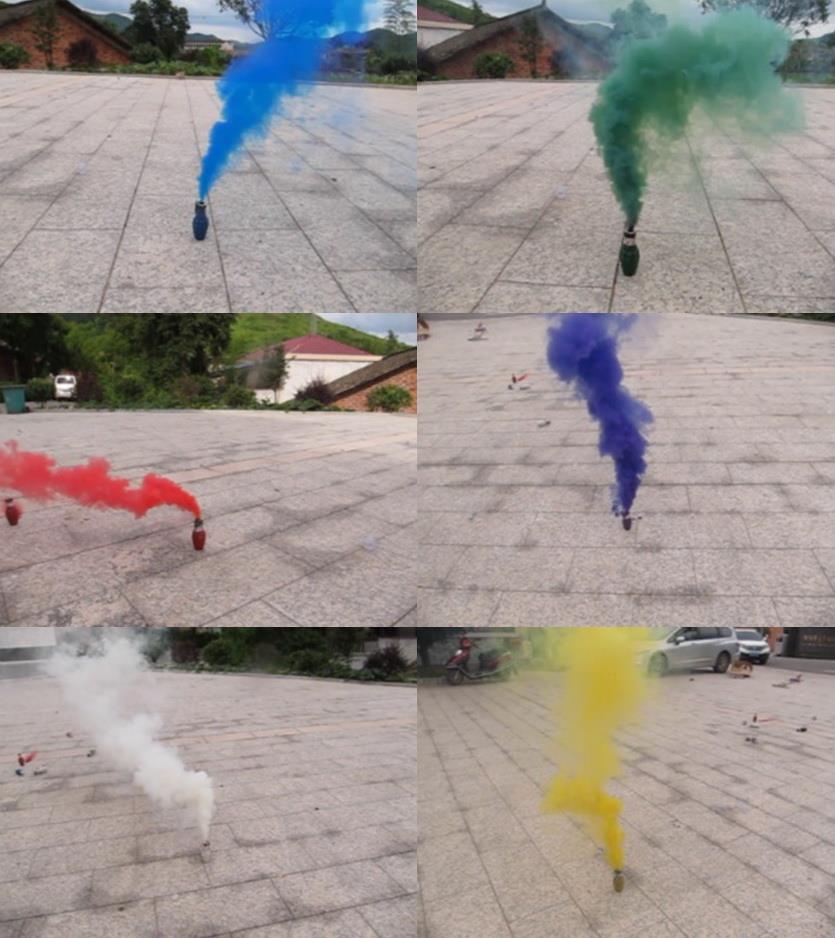 Military Pull String Color Smoke Grenade Fireworks