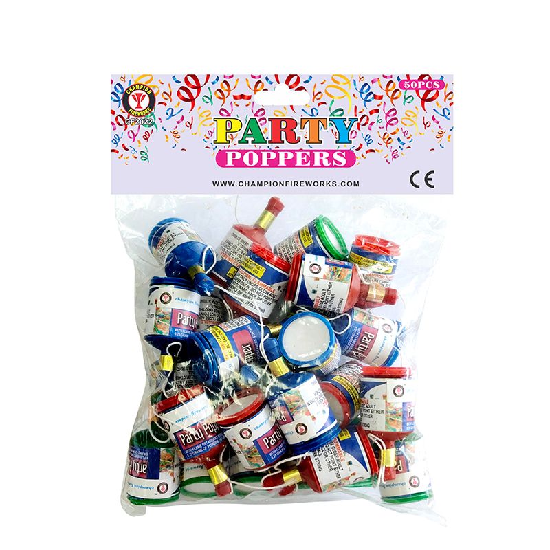 Party Poppers Fireworks 50PK