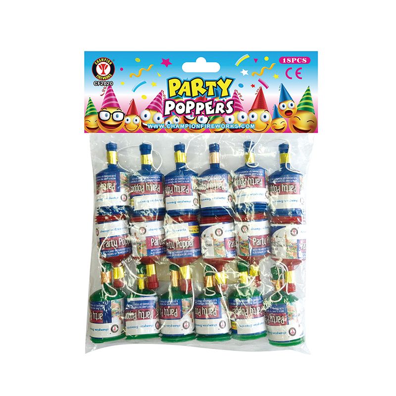 Party Poppers Fajerwerki 18PK