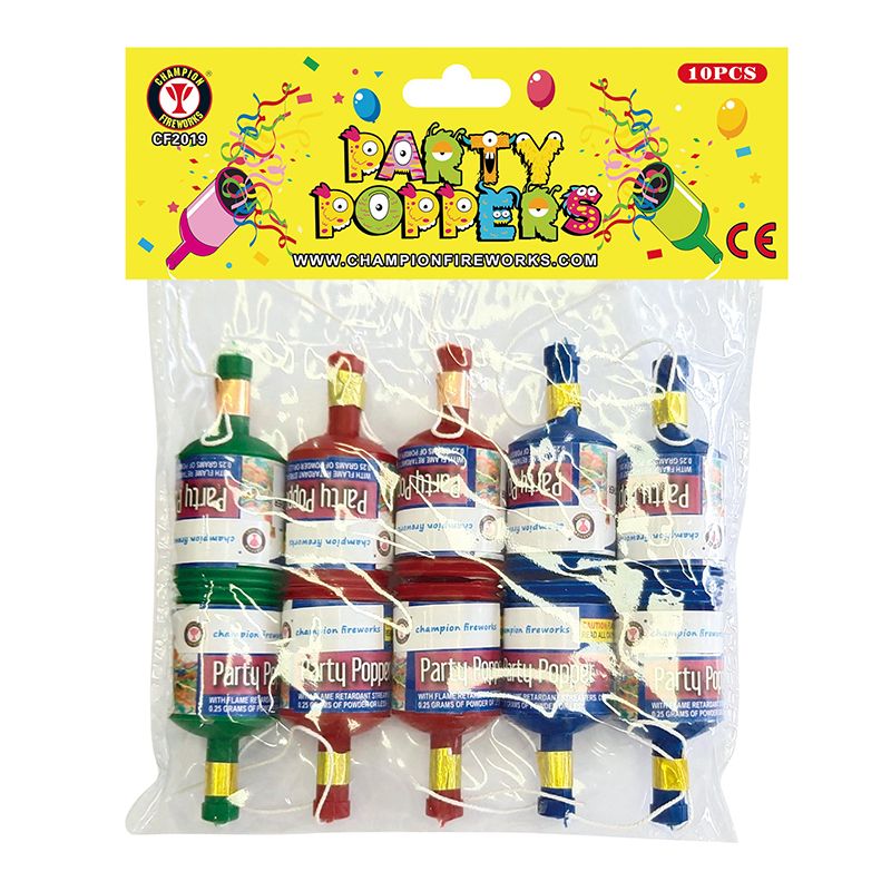 Party Poppers Vuurwerk 10PK