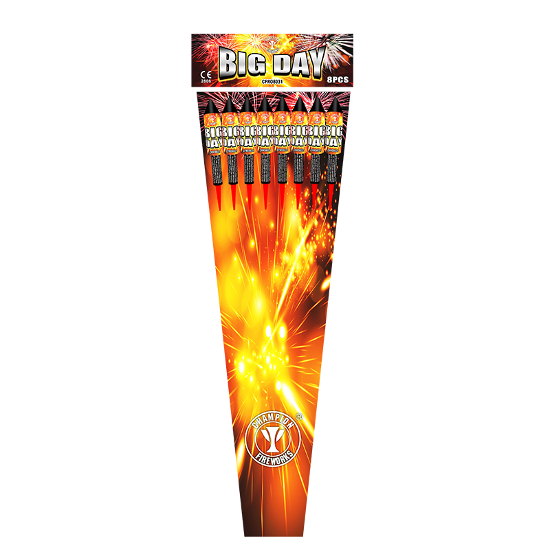 25MM raketvuurwerk 8-pack