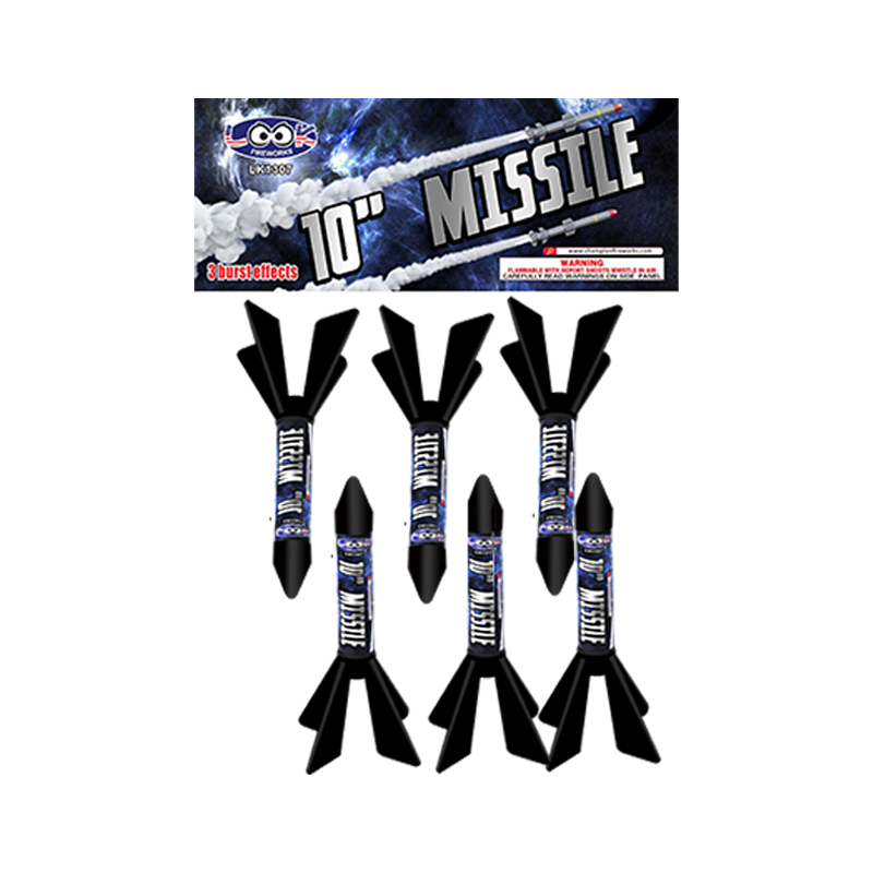 LK1307 10" Missile Fireworks