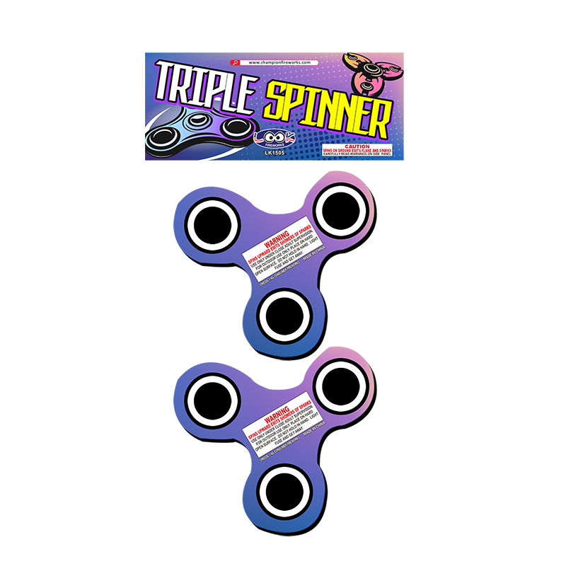 LK1505 Triple Spinner Fireworks