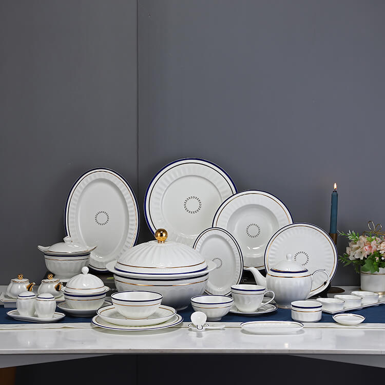 Bone China Tableware Set - Imperial Crown