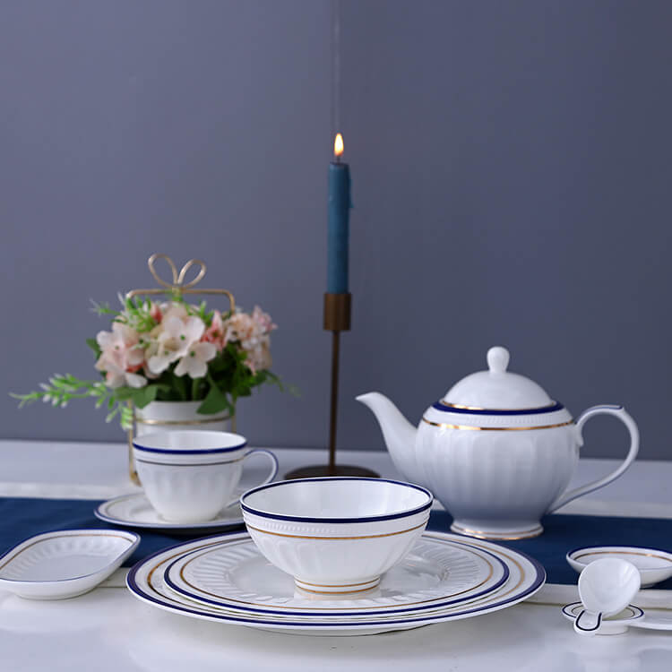 Bone China Tableware Set - Imperial Crown