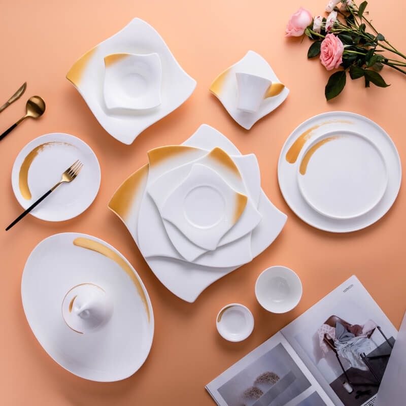 Bone China Tableware Plus Gold - Quicksand Gold