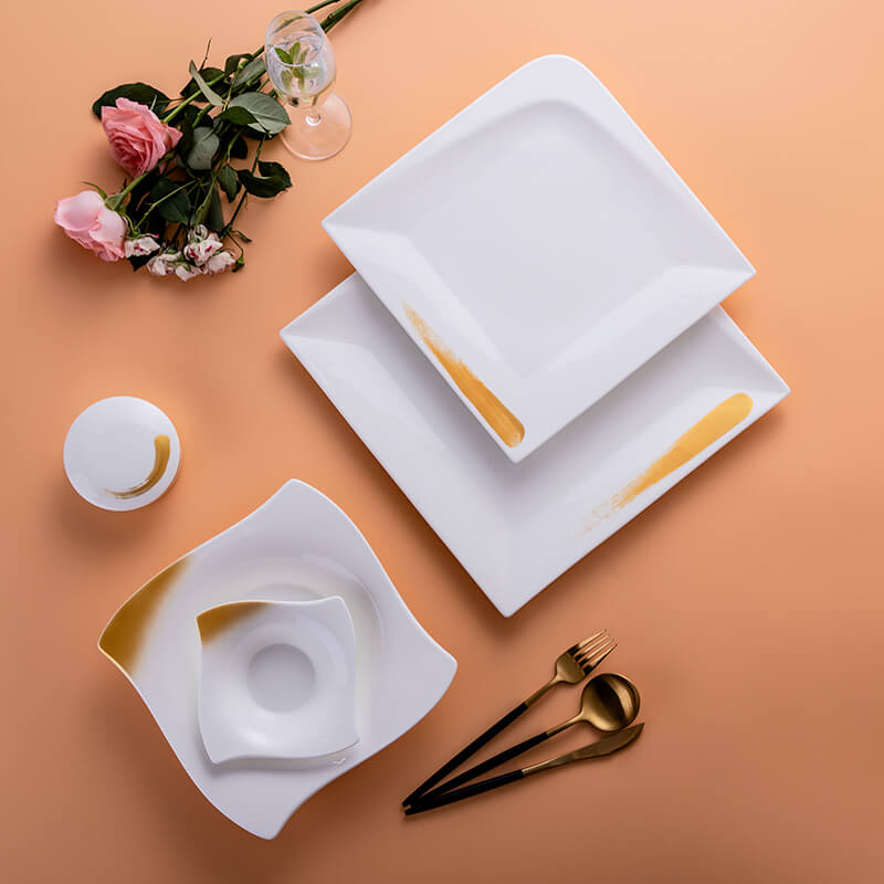 Bone China Tableware Plus Gold - Quicksand Gold