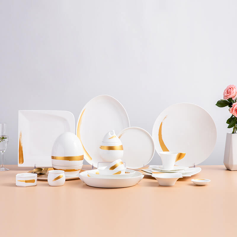 Bone China Tableware Plus Gold - Quicksand Gold