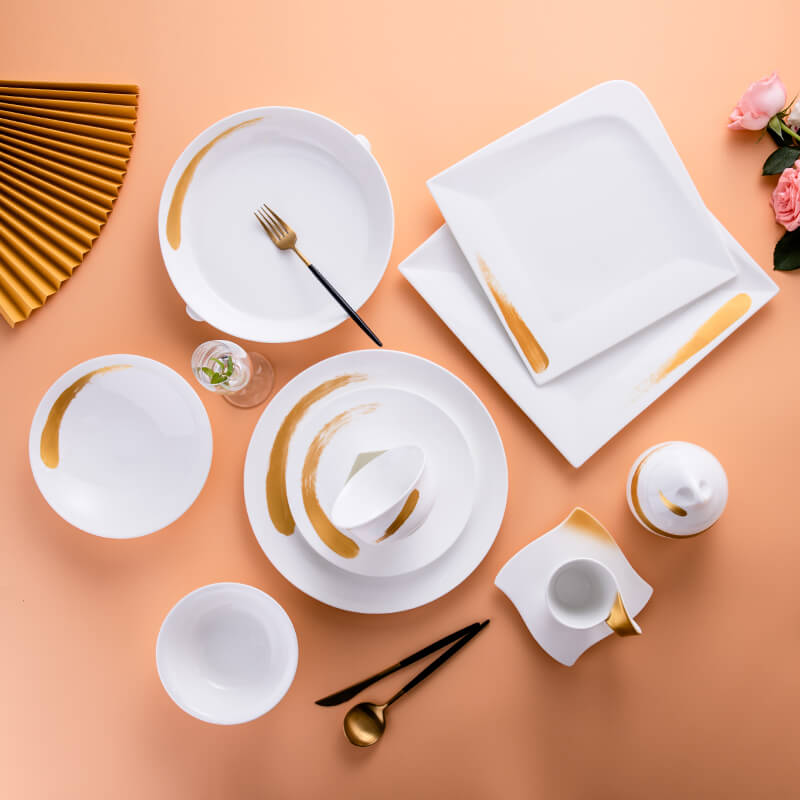 Bone China Tableware Plus Gold - Quicksand Gold